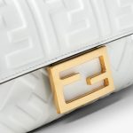 FENDI Baguette® Mini White leather bag - Image 2